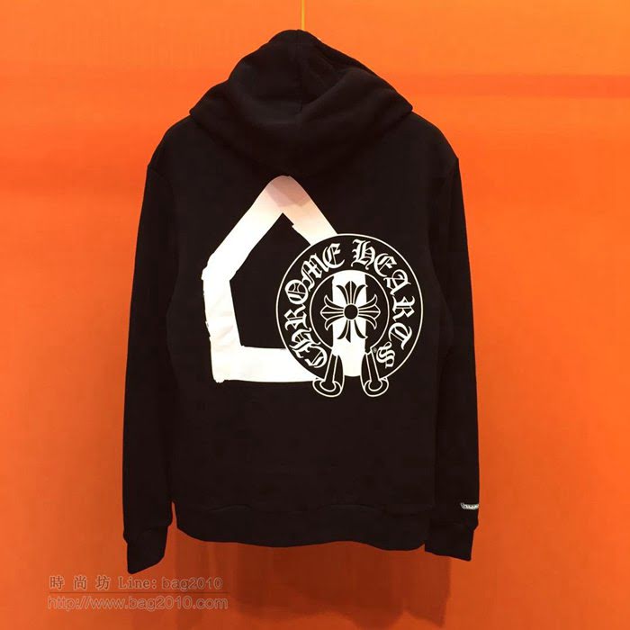 ChromeHearts男裝 19-20FW新款 克羅心拉鏈外套 克羅心黑色秋裝男外套  tzy2263